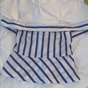 Off the shoulder peplum top